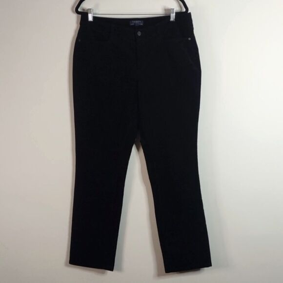 Talbot's Size 14W Black Corduroy Simply Flattering 5 Pocket Pant - Picture 2 of 9